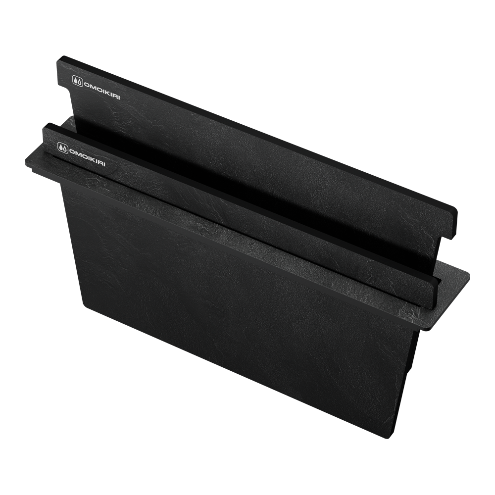 Вставка-держатель и 2 доски Omoikiri FP-05 GB графит