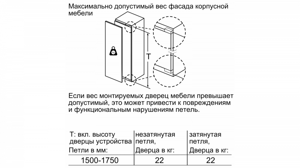 Встраиваемый холодильник BOSCH KIF81PD20R