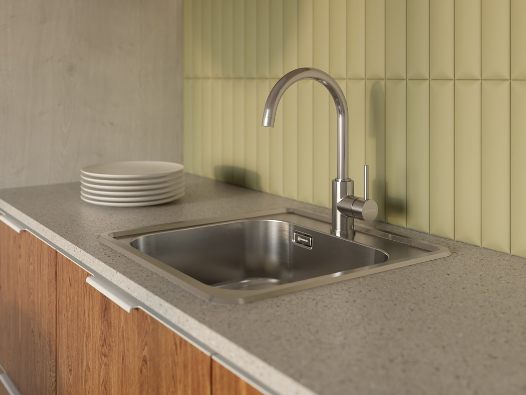  Omoikiri Notoro 48-SI Matt silver matt