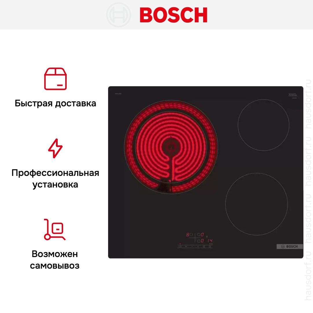 Электрическая варочная панель Bosch PKK611BB2E