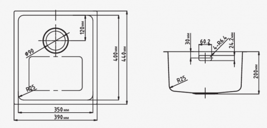  Omoikiri Tadzava 38-U/I IN нерж.сталь