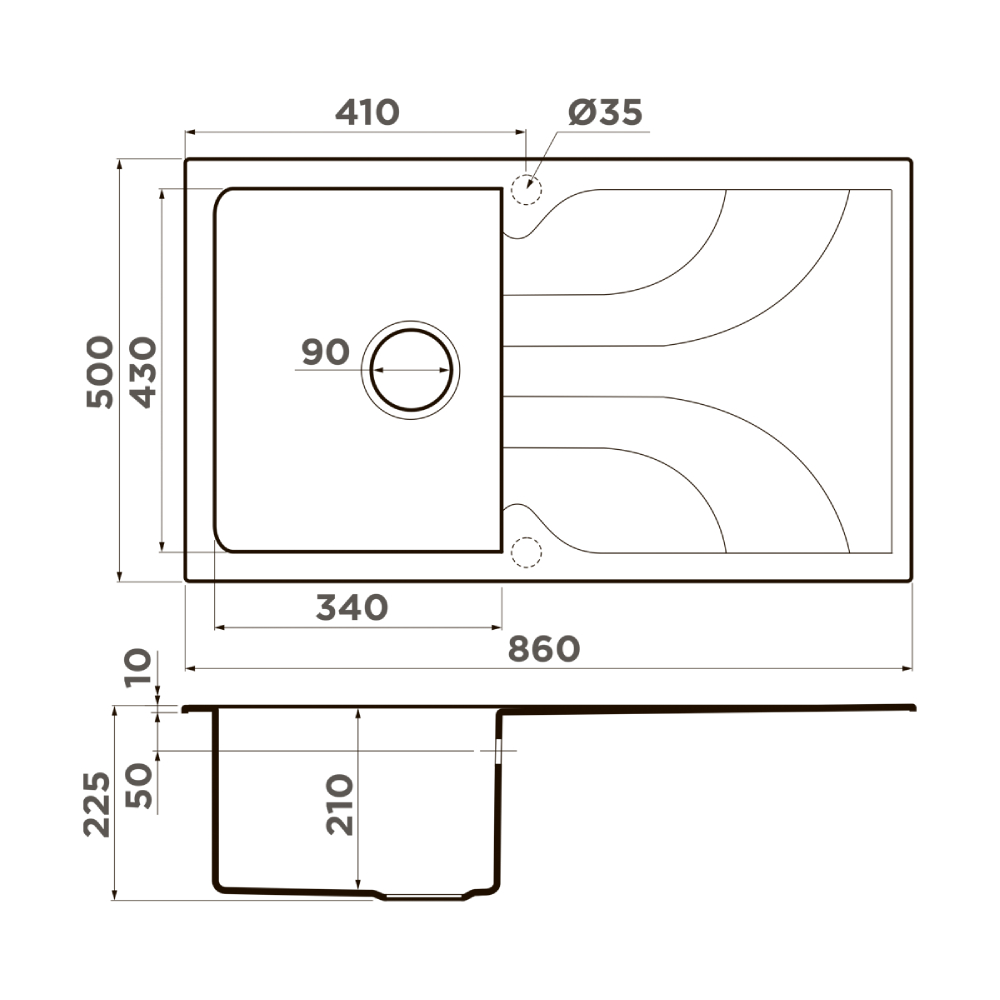  Omoikiri Yasugata 86-GR leningrad grey