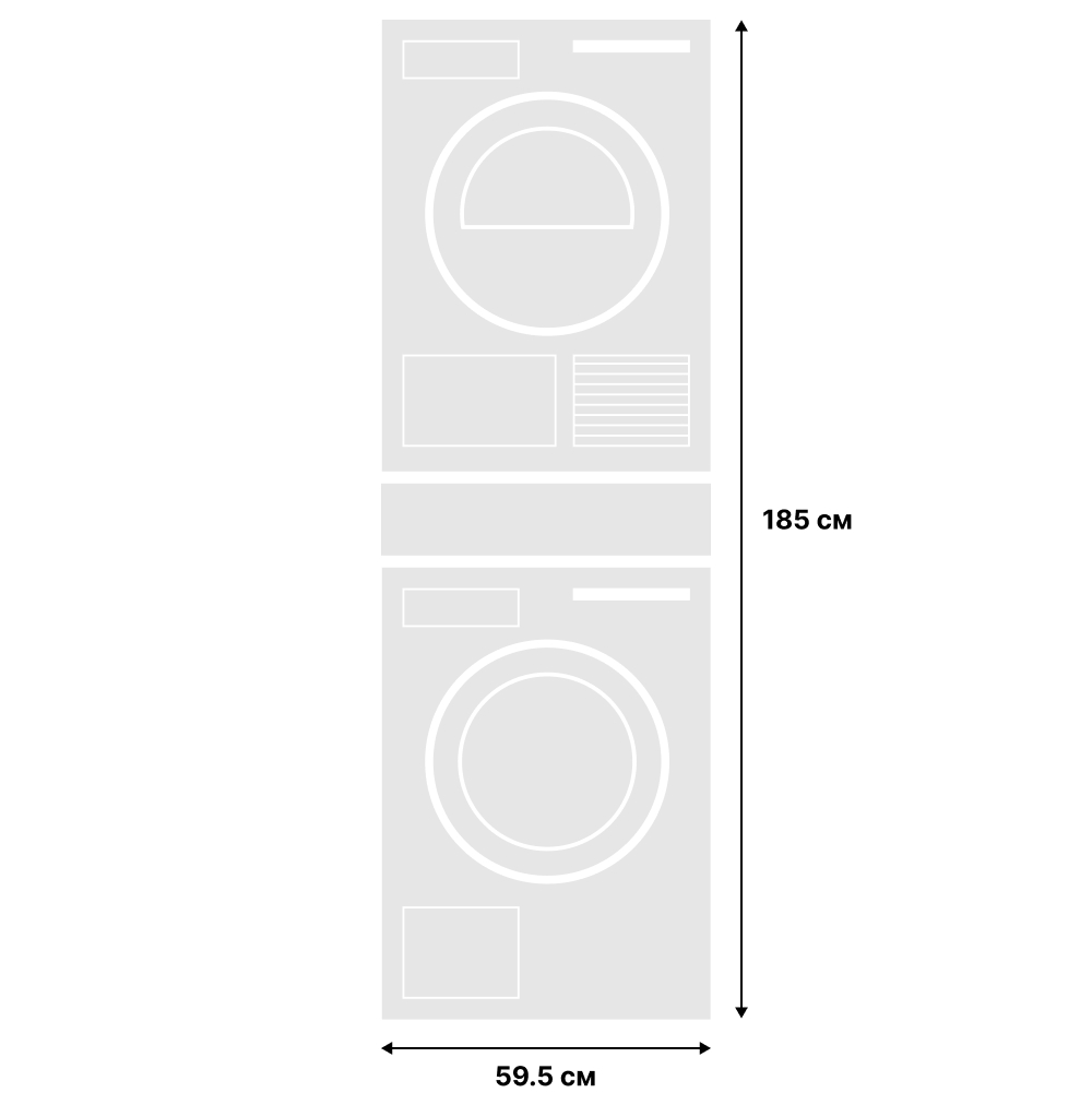  Logic 5 (стиральная машина Asko W4086C.W/3 + сушильная машина Asko T408HD.W + гладильная доска Asko HI1153W)