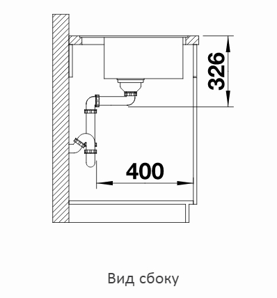  Blanco Dalago 5-F черный, клапан-автомат