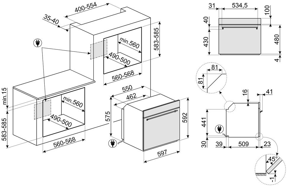 Духовой шкаф Smeg SO6302M2X