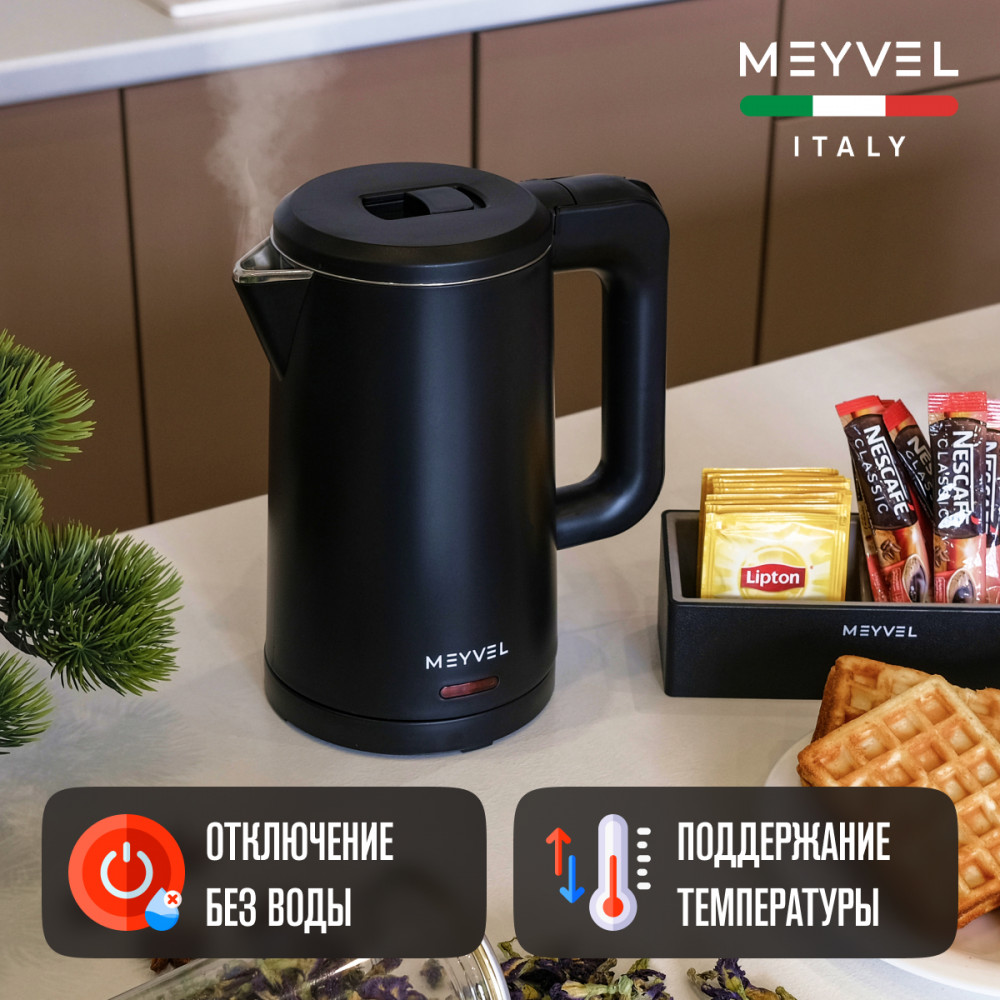 Электрический чайник Meyvel MKE-03T (Black)