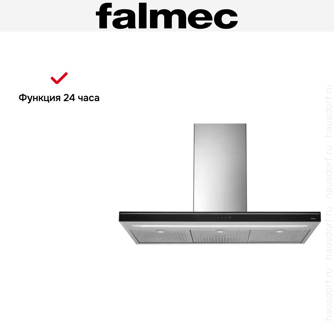  Falmec Luce 90 Glass Black island