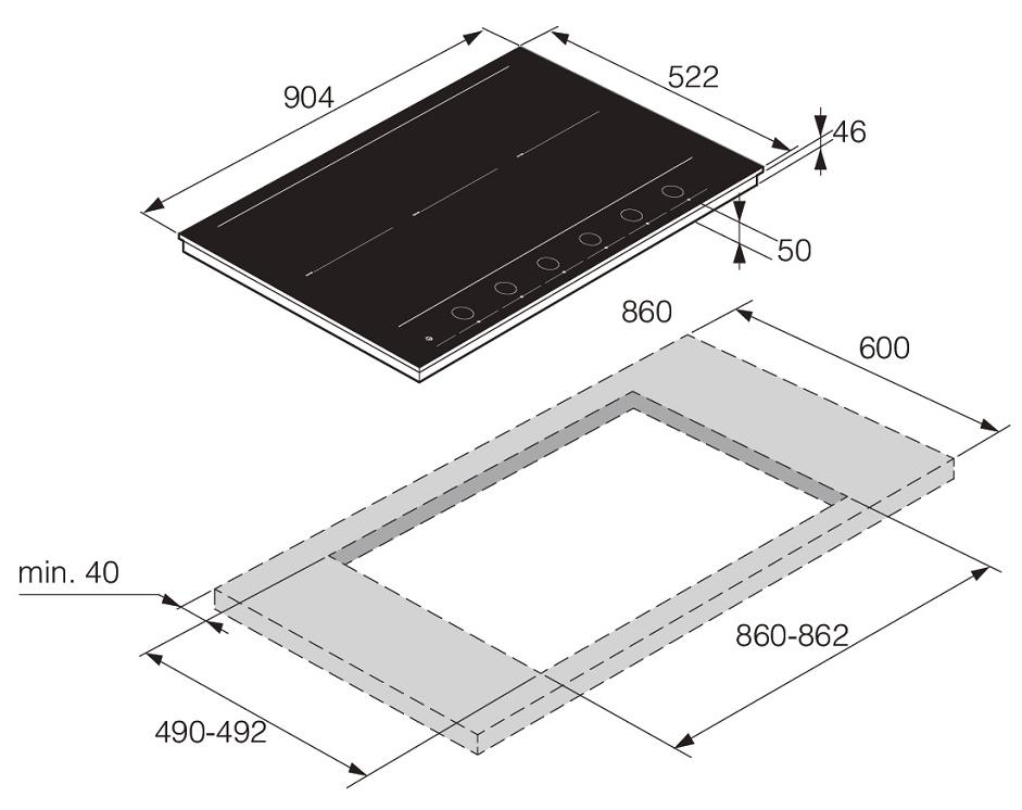 Индукционная варочная панель Asko HID956GC