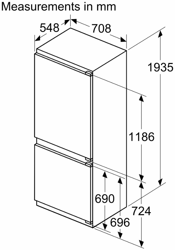 Встраиваемый холодильник Neff KB7966DD0