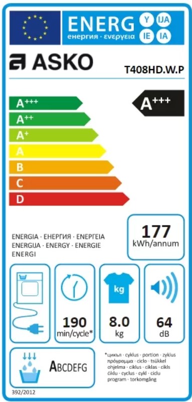 Сушильная машина Asko T408HD.W