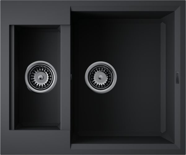  Omoikiri Sakaime 60-2-BL Tetogranit черный