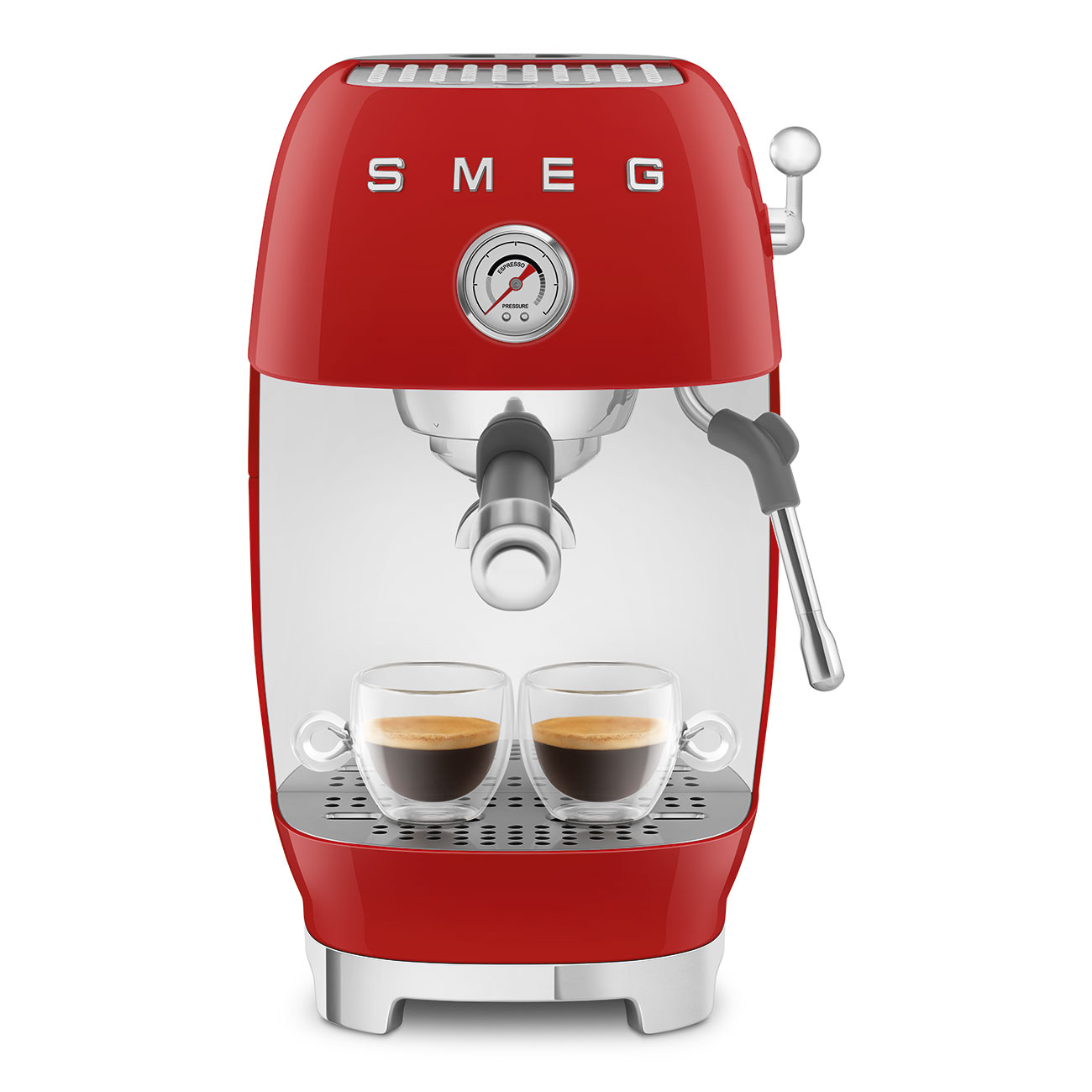 Ручная кофемашина для приготовления эспрессо и холодного кофе SMEG ECF03RDEU