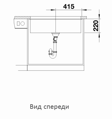  Blanco Subline 800-U черный, InFino