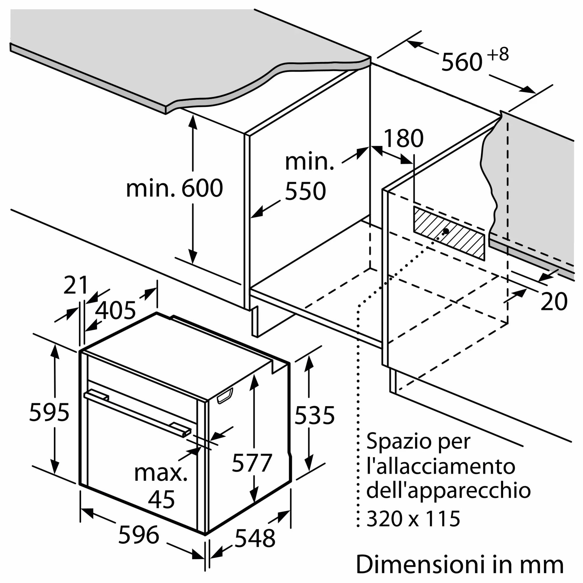 Встраиваемый электрический духовой шкаф Neff B54CR31G0