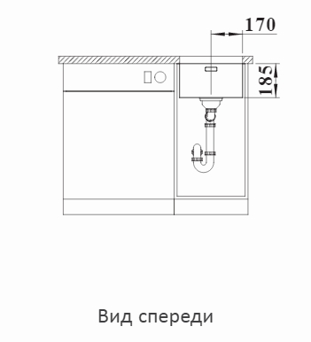  Blanco Solis 340-U нерж. сталь полированная