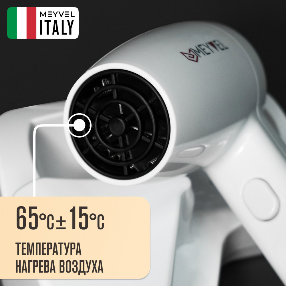 Настенный фен Meyvel MF4-1300 (White)