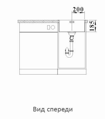  Blanco Solis 400-IF/A нерж. сталь полированная, кл-авт PushControl