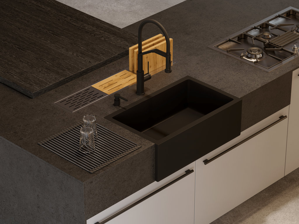  Omoikiri Mikura 76-BL Natceramic черный