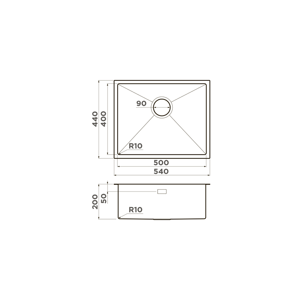  Omoikiri Taki 54-U/IF-GB графит
