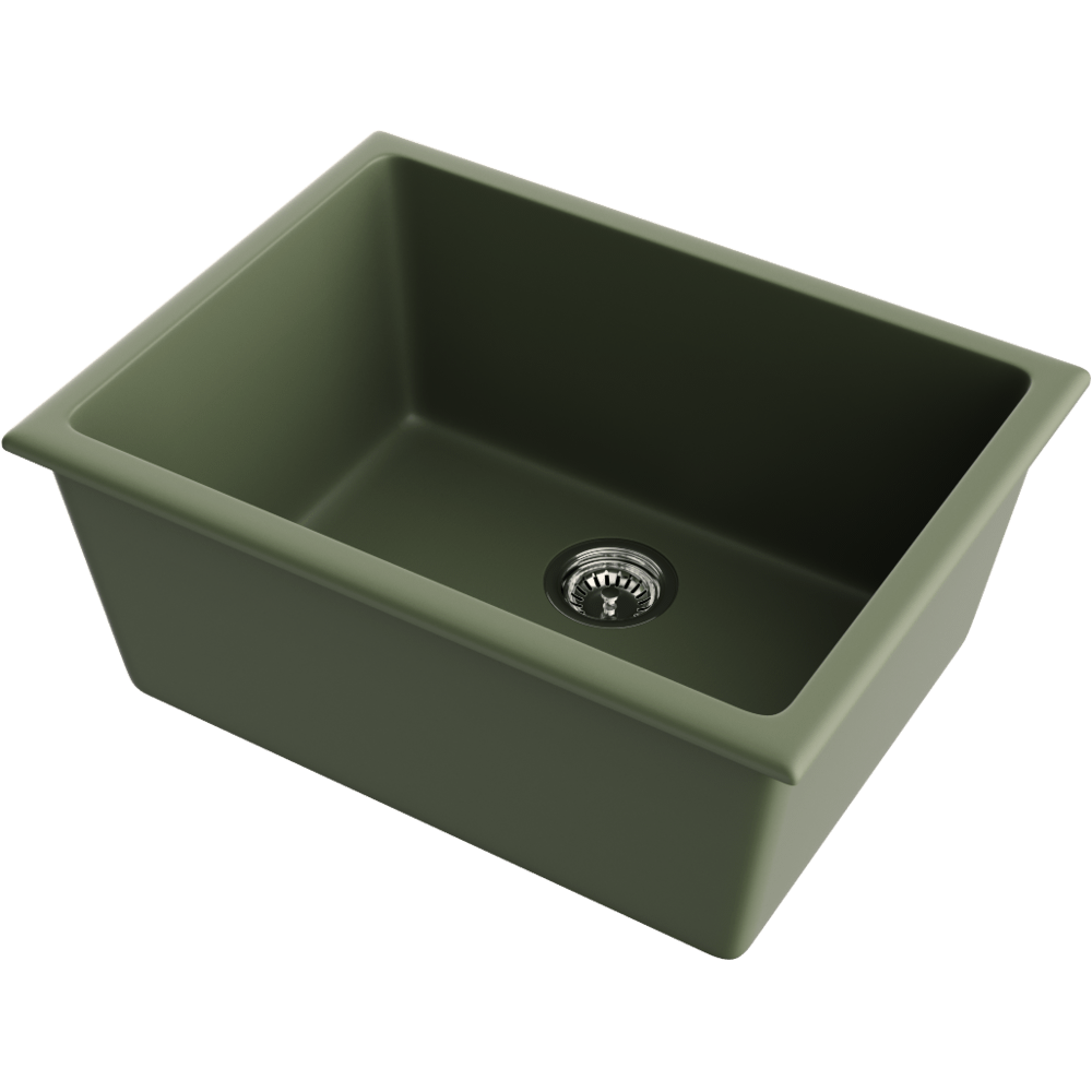 Мойка для кухни Omoikiri Okinoshima 61-U/I OL olive