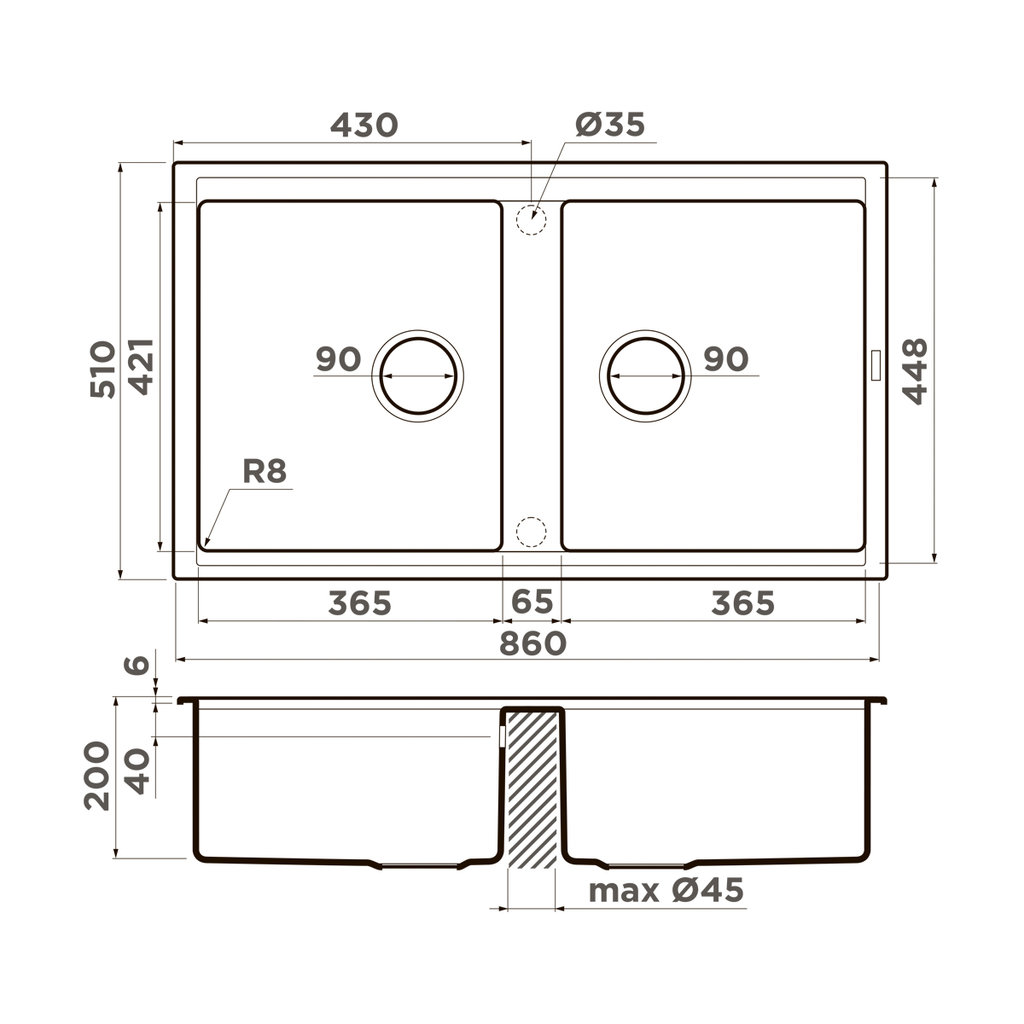  Omoikiri Kitagawa 86-2 GB графит