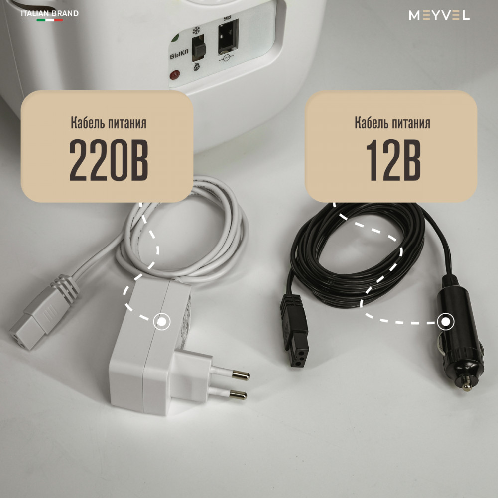 Холодильник для косметики и напитков Meyvel MB-04HC1W