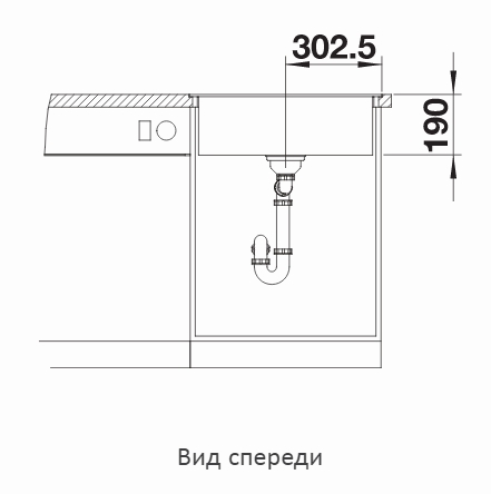  Blanco Dalago 6-F черный, клапан-автомат