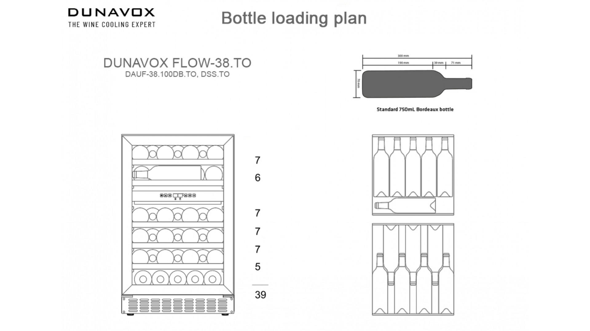 Винный шкаф Dunavox DAUF-38.100DB