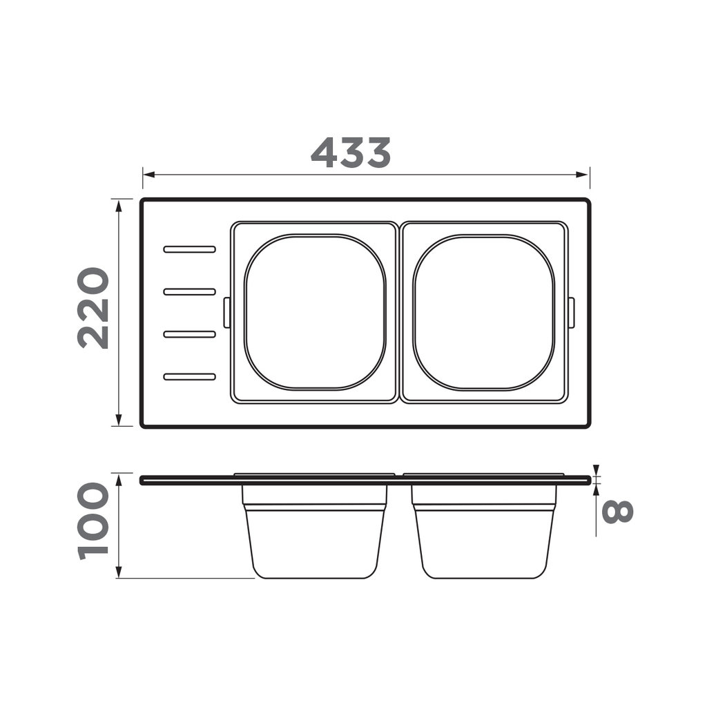  Omoikiri DC-02-2 GB графит