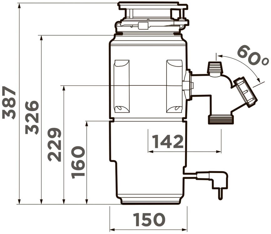  Omoikiri NAGARE SLIM 900