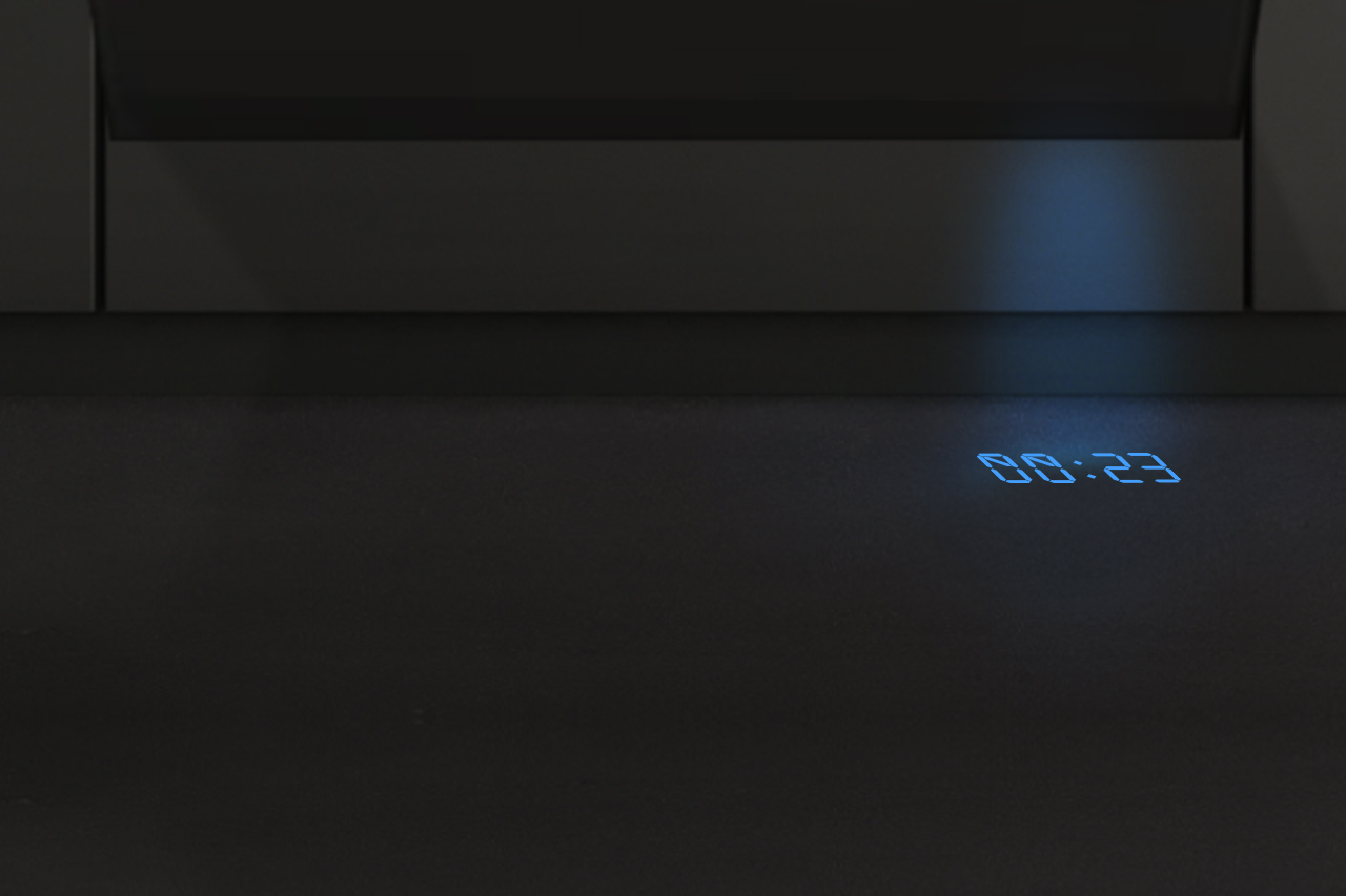 Цифровой луч на полу