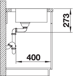  Blanco Zerox 400-IF/A Durinox отводная арматура InFino