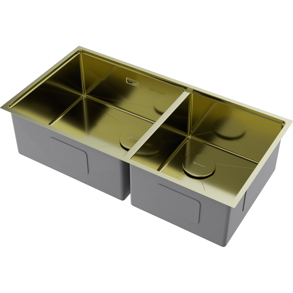 Мойка для кухни Omoikiri Taki 85-2-LB-U/IF Side LG светлое золото