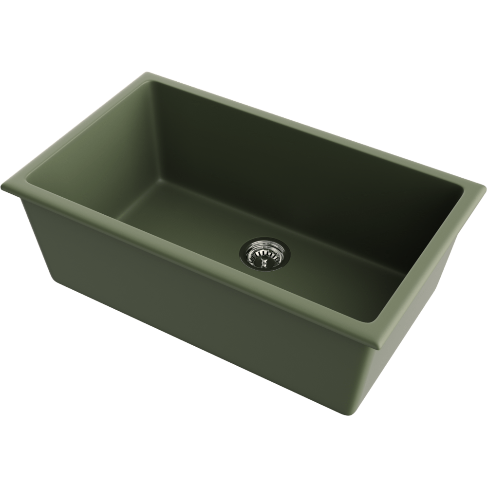 Мойка для кухни Omoikiri Okinoshima 76-U/I-OL Natceramic olive