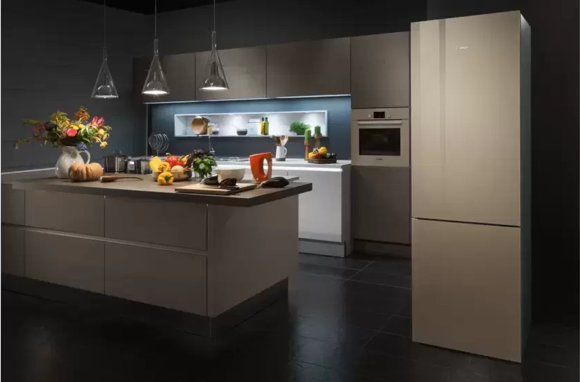 Холодильник с нижней морозильной камерой BOSCH KGN39LQ32R