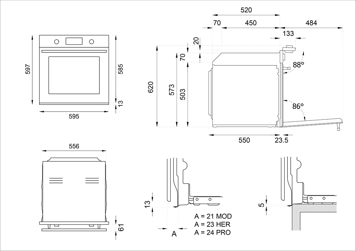  Bertazzoni FMOD6115ELB1