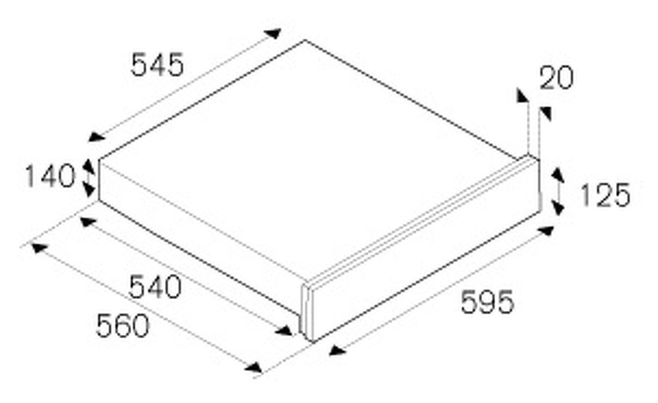 Встраиваемый ящик для подогрева Bertazzoni WD60X