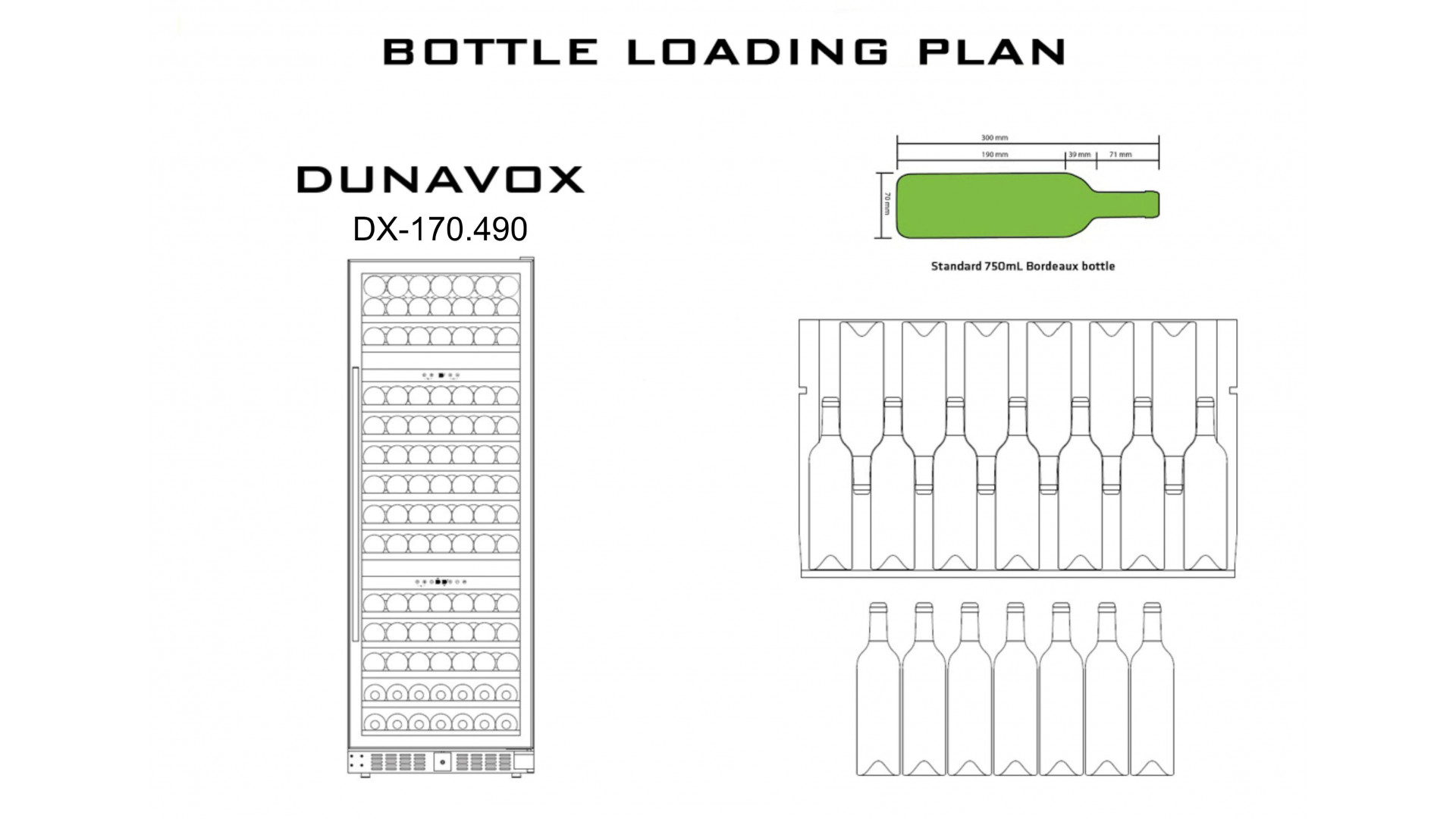 Винный шкаф Dunavox DX-170.490TBK