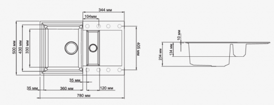  Omoikiri Sakaime 78-2 WH белый