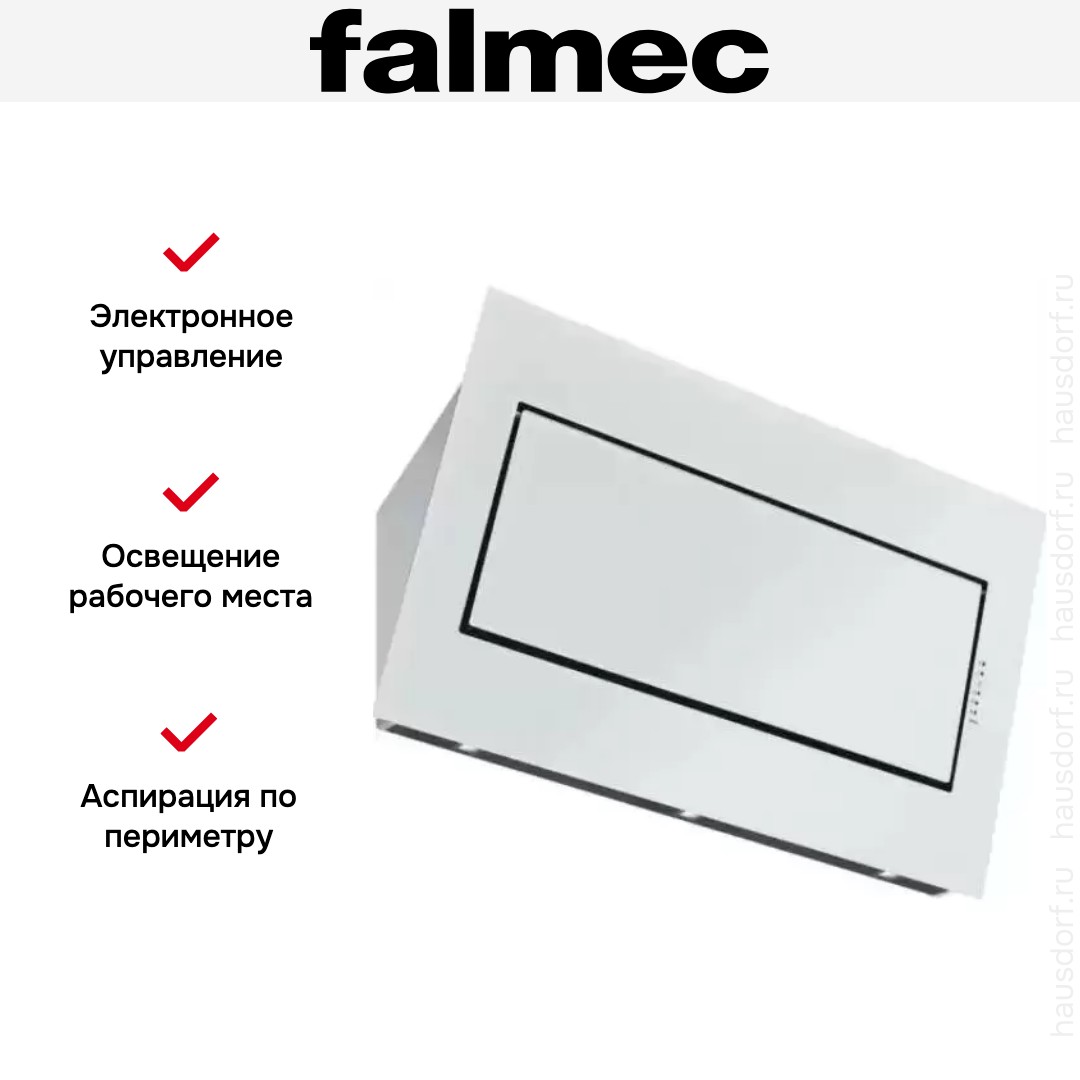  Falmec QUASAR GLASS WHITE 80