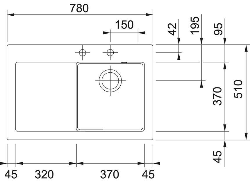  Franke Mythos MTK 611-78 графит