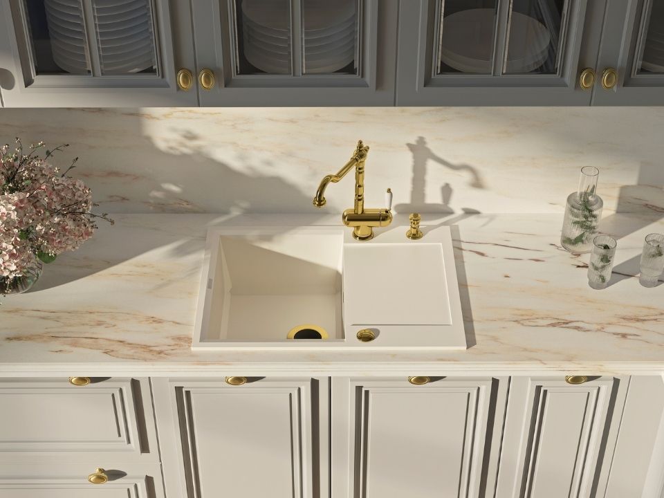  Omoikiri Nagare Slim NA-02-LG светлое золото