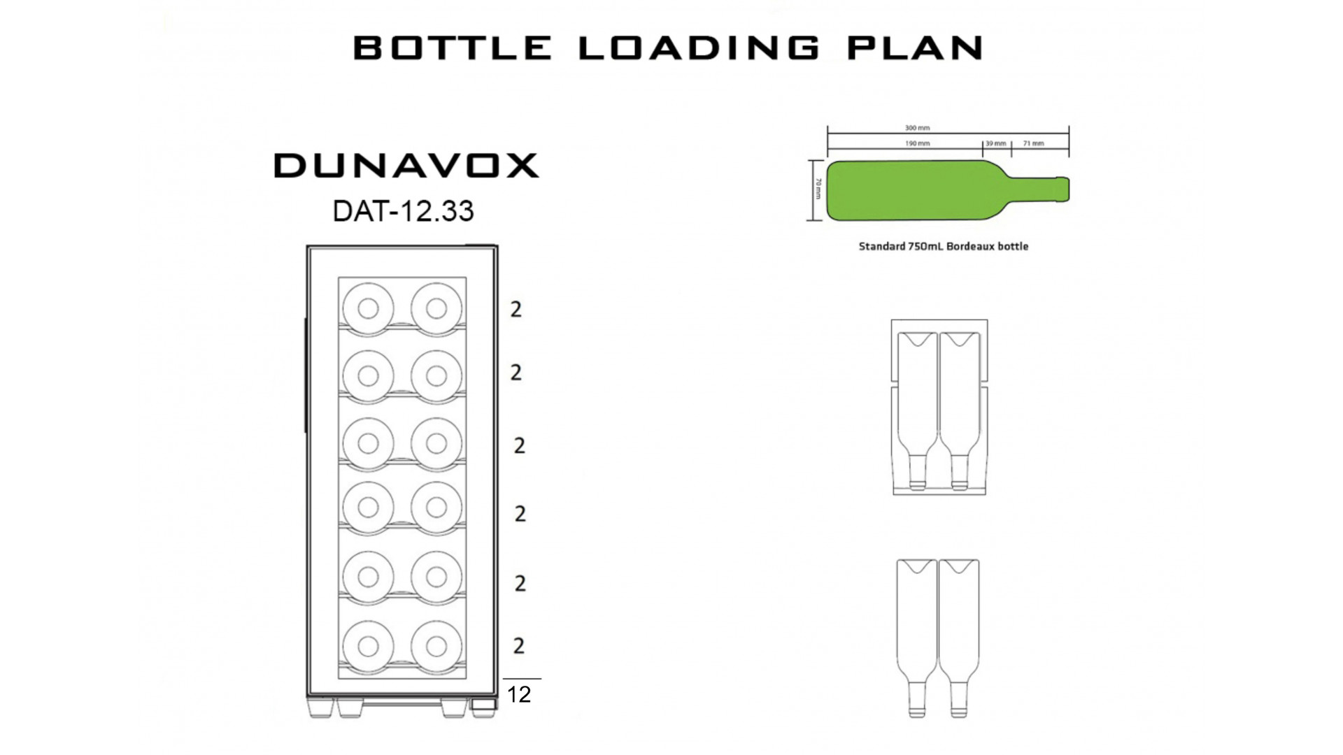 Винный шкаф Dunavox DAT-12.33C