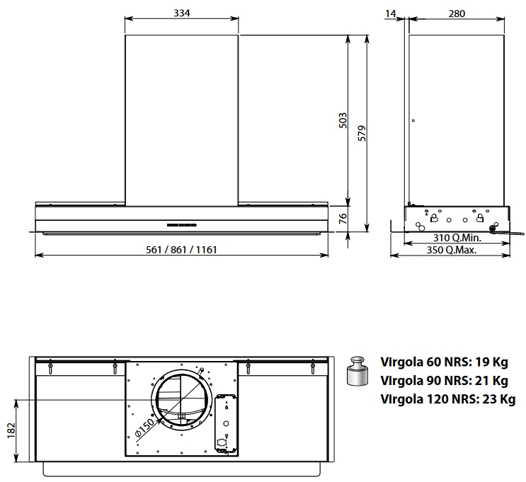  Falmec VIRGOLA TOUCH NRS 60