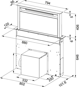 Встраиваемая вытяжка Franke FDW 908 IB XS