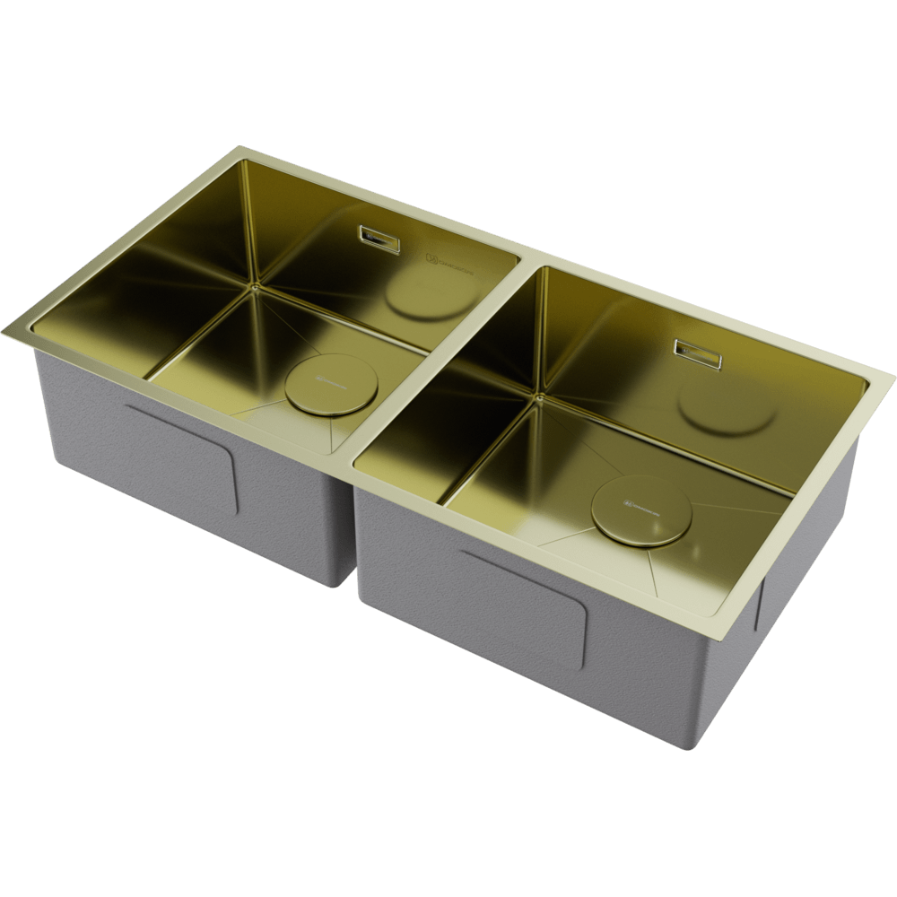 Мойка для кухни Omoikiri Taki 86-2-U/IF-LG светлое золото