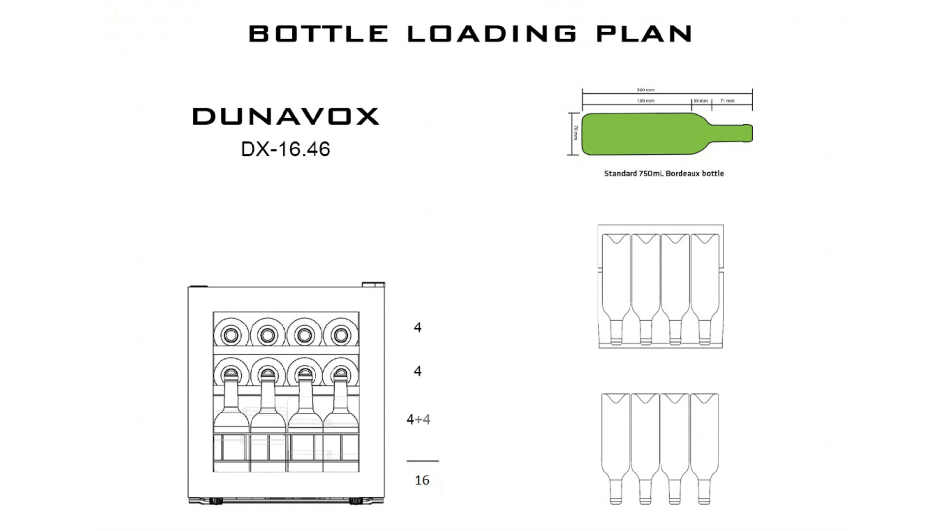 Винный шкаф Dunavox DX-16.46K