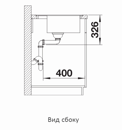  Blanco Dalago 6-F черный, клапан-автомат