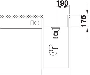  Blanco Zerox 340-IF Durinox отводная арматура InFino