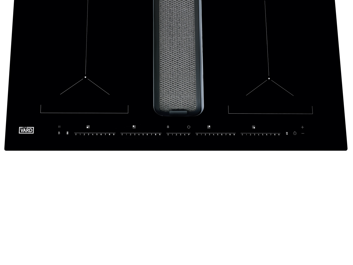 Индукционная варочная панель со встроенной вытяжкой VHH8462B